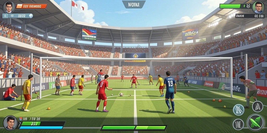 Screenshot menunjukkan permainan slot yang menarik dan berwarna-warni.