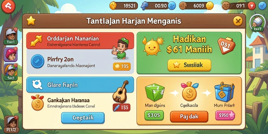 Tampilan menarik dari menu utama DEWA22.