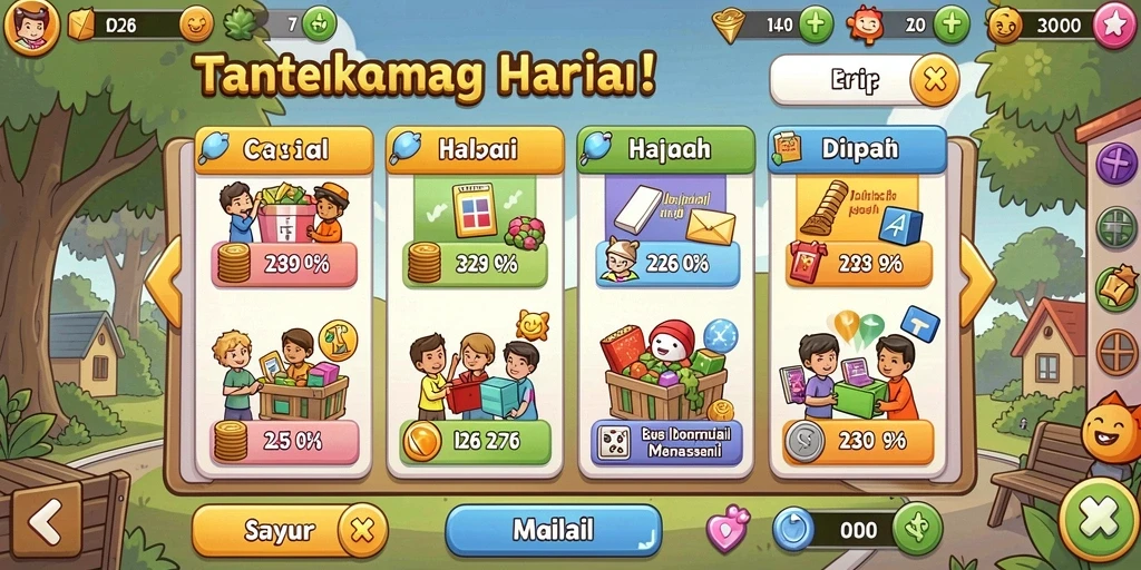 Tampilan awal yang menarik dan mudah dinavigasi.